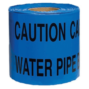Warning Tape Blue "Water Line Below" 300M (Run Out)