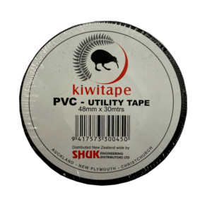 Kiwitape PVC Tape Black 100mm 30M