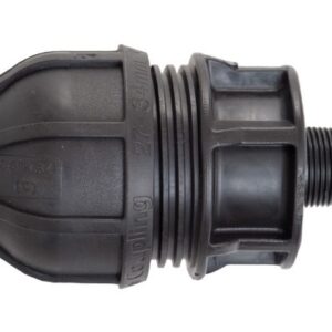 Philmac MDPE Male Transition Coupler 20mm BSP x 21-27OD
