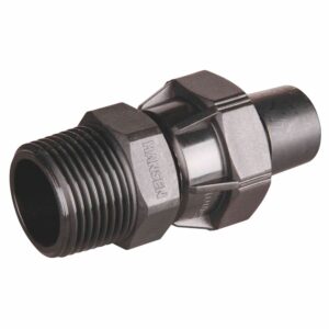 Hansen LD Poly Male Coupler 50mm