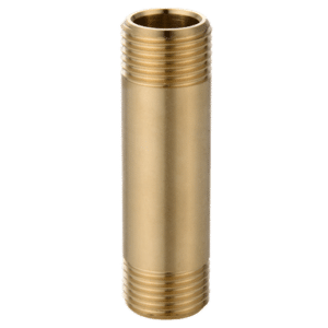 Brass Barrel Nipple Lead Free 15mm x 150mm