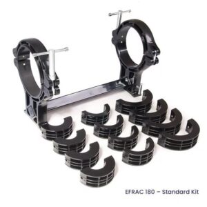 Hy-Ram EFRAC 180 Standard Alignment Clamp Kit comes with Straight Bar, Liners and Bag (Suits 63/90/125/180mm Pipe)