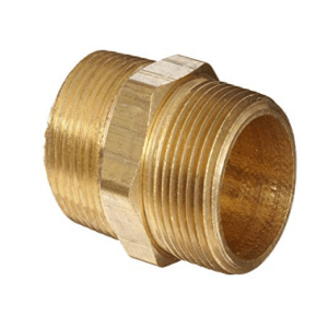 Brass Hex Nipple Lead Free 25mm