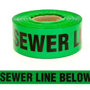 Warning Tape Green "Sewer Line Below" 250M