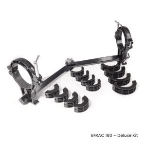 Hy-Ram EFRAC 180 Deluxe Angled Alignment Clamp c/w Knuckled Bar, Liners and Bag (63/90/125/180mm Pipe)