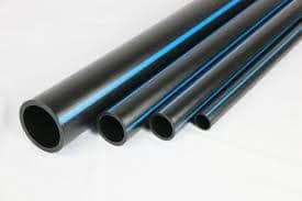 PE Pipe Black/Blue Stripe 75OD PE100 SDR11 PN16 6M