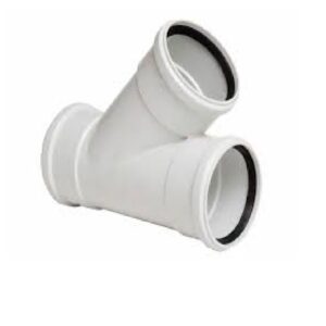 PVC DWV Junction RRJ 100mm x 45 deg