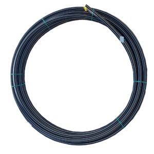 PE Pipe Black/Cream Stripe 40OD PE100 SDR11 PN16 25M