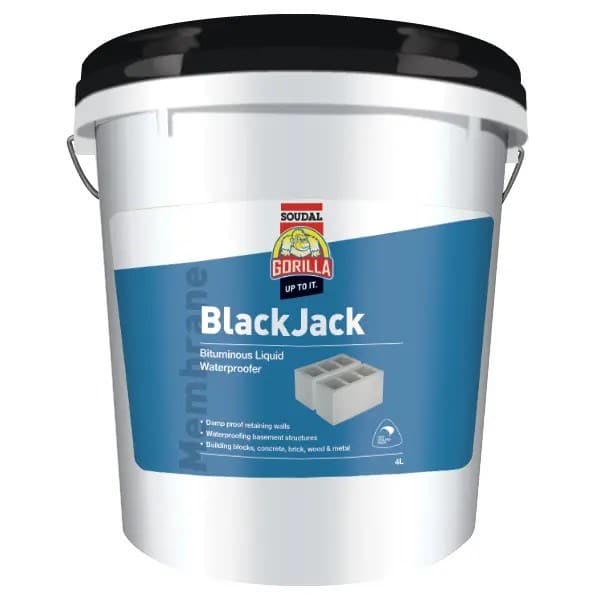 Soudal Gorilla BlackJack Bituminous Liquid Waterproof 1L
