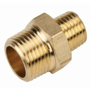 Brass Hex Reducing Nipple Lead Free 50mm-40mm