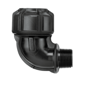 Philmac MDPE Male Elbow 90 degree 50OD x 40mm BSP