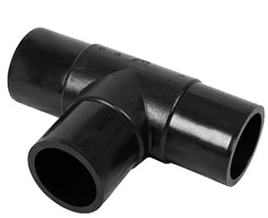 Fusion Equal Tee Long Spigot 110OD PE100 SDR11