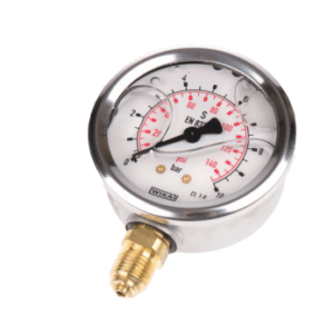 Wika Pressure Gauge S/S Back 63mm 0-36 psi Lower Mount