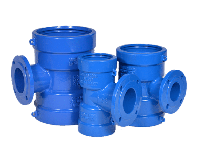 DI Socket/Flanged Tee DN150 x DN100