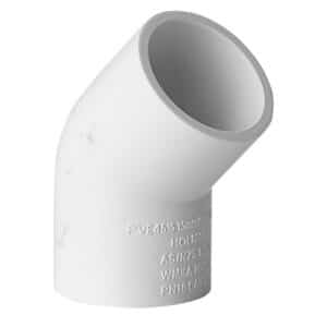 PVC Pressure Elbow 200mm x 45 deg